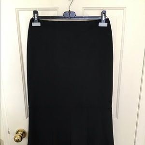 Black mid length black skirt